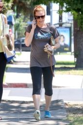 Amy Adams in Leggings Out in Studio City - September 2014