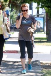 Amy Adams in Leggings Out in Studio City - September 2014
