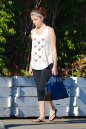 Anna Kendrick in Tights - Out in West Hollywood, August 2014