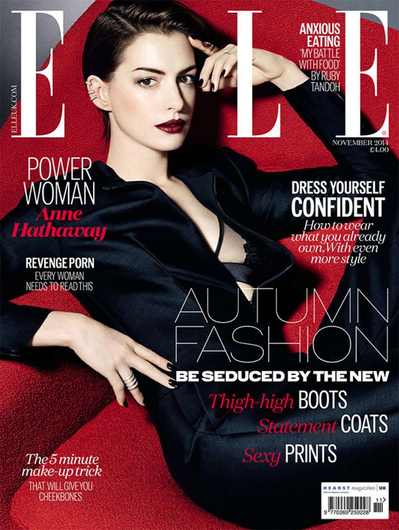 Anne Hathaway - Elle Magazine (UK) - November 2014 Issue • CelebMafia