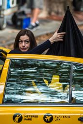 Anne Hathaway on the Set of 