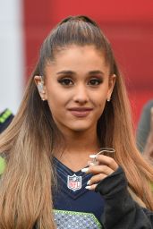 Ariana Grande at Seattle Seahawks Football Game - September 2014
