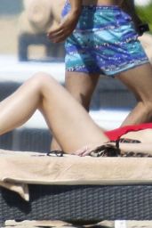 Ashlee Simpson in a Swimsuit on a Beach in Bali - Sep 2014