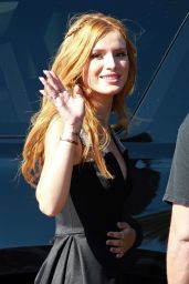 Bella Thorne on the set of 