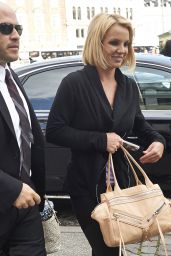 Britney Spears Style - Arriving in Denmark - September 2014