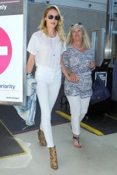 Candice Swanepoel Style - at LAX Airport - September 2014