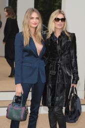 Cara Delevingne and Kate Moss - Burberry Prorsum Show - London Fashion Week, September 2014