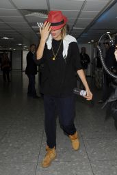 Cara Delevingne at Heathrow Airport in London - September 2014