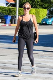 Claire Holt in Tights - Out in Los Angeles, September 2014