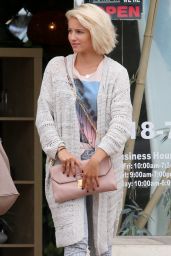 Dianna Agron Street Style - Leaving the Nail Salon in Studio City - Sep 2014