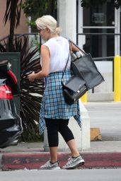 Dianna Agron Street Style - Out in West Hollywood - September 2014