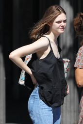 Elle Fanning Street Style - Out in Studio City, Sept. 2014