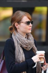 Emma Stone in Jeans - Out in New York City - September 2014