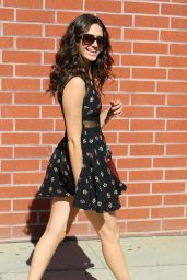 Emmy Rossum in Mini Dress - Leaving Pressed Juicery in Beverly Hills ...