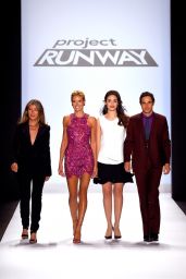 Emmy Rossum - Project Runway Fashion Show in New York City