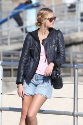 Erin Heatherton in Jeans Shorts at Bondi Beach August 2014