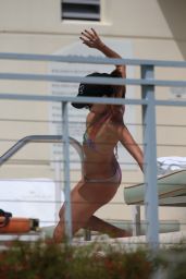 Eva Longoria Bikini Candids - at a Pool in Miami - September 2014