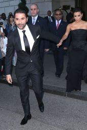 Eva Longoria in Black Dress - Leaving her hotel in New York City - September 2014