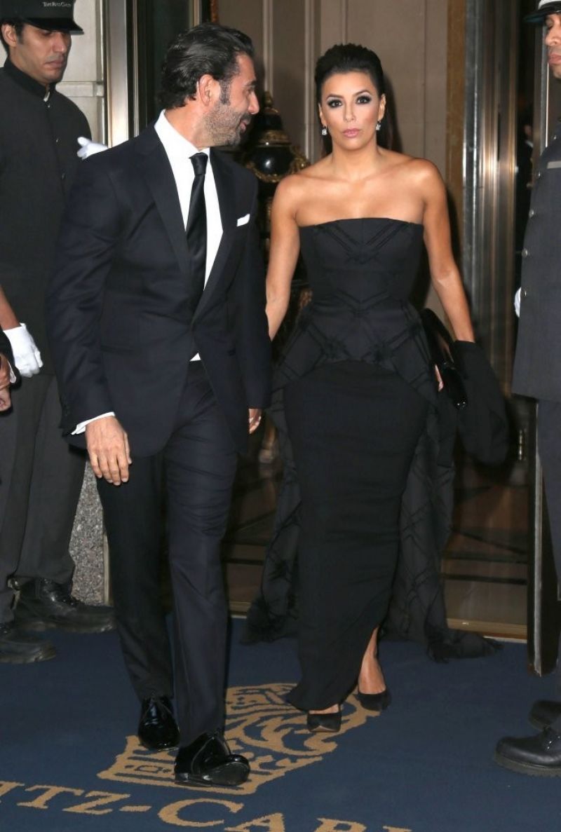 Eva Longoria in Black Dress - Leaving her hotel in New York City ...