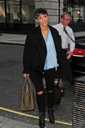 Frankie Bridge at BBC Radio 1 Studios in London - September 2014