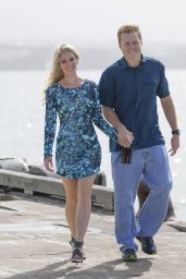 Heidi Montag Filming a Commercial for Sealord in Auckland (New Zealand)