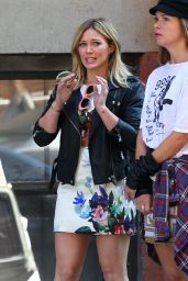 Hilary Duff on the Set of 