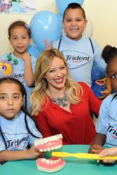 Hilary Duff - Promoting Trident Smiles Across America - New York City, September 2014