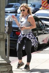 Hilary Duff Street Style - Out in West Hollywood - September 2014