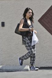 Janel Parrish - Arriving For DWTS Rehearsal in Los Angeles - Sept. 2014