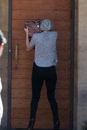Jennifer Lawrence Hiding her Face From Photographers, Arriving at Nobu Resturant in Malibu - Sept. 2014