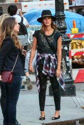 Jessica Alba Street Style - Out in NYC - Sept. 2014