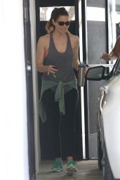 Jessica Biel Leaving the Gym in West Hollywood - September 2014