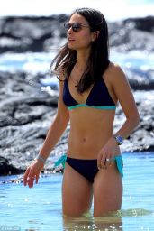 Jordana Brewster in a Bikini at a Beach in Hawaii - August 2014