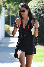 Jordana Brewster Leggy - Out in West Hollywood - September 2014