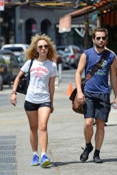 Juno Temple Heading to the Gym in Soho in New York City - September 2014