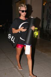 Kaley Cuoco - Leaving a Night Yoga Slass in Sherman Oaks - September 2014
