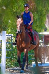 Kaley Cuoco Riding Her Horse in Simi Valley - September 2014
