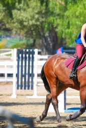 Kaley Cuoco Riding Her Horse in Simi Valley - September 2014