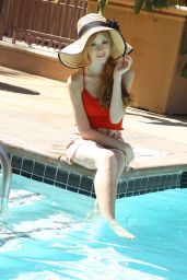 Katherine McNamara - Photoshoot by a Pool in Los Angeles - September 2014