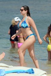 Kelly Brook Bikini Candids - on a Beach in Mykonos (Greece) - September 2014