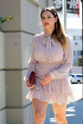 Kelly Brook Hot in Mini Dress - Out in Hollywood, September 2014