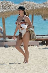Kelly Brook Wearing a Bikini on a Beach in Greece - September 2014