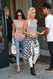 Kendall Jenner & Hailey Baldwin Leaving an Apartment in New York City - September 2014