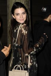 Kendall Jenner Night Out Style - in Paris, September 2014