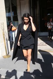 Kim Kardashian in Mini Dress - Out in Paris - September 2014