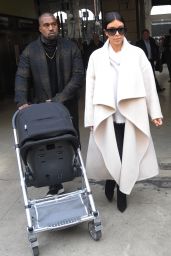 Kim Kardashian & Kanye West in Paris (France) - September 2014