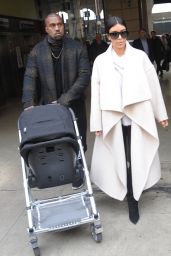 Kim Kardashian & Kanye West in Paris (France) - September 2014