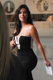 Kim Kardashian - Leaving BBC Radio1 in central london - September 2014