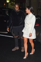 Kim Kardashian Night Out Style - Going to a Fashion Week Party in Paris - Sept. 2014