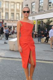 Kimberley Garner in Red Dress at Freemasons Hall for London Fashion Week 2014